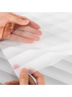 Película De Privacidad Para Ventanas Adhesiva Sin Pegamento Estampado De Blinds Anti-UV En Blanco Para Baño Y Dormitorio - details 2