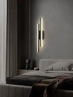 Lámpara De Pared LED Para Interior Estilo Minimalista Moderno Acero Y Acrílico Para Dormitorio Sala De Estar Pasillo Y Escalera Luz Scandinava - details 9