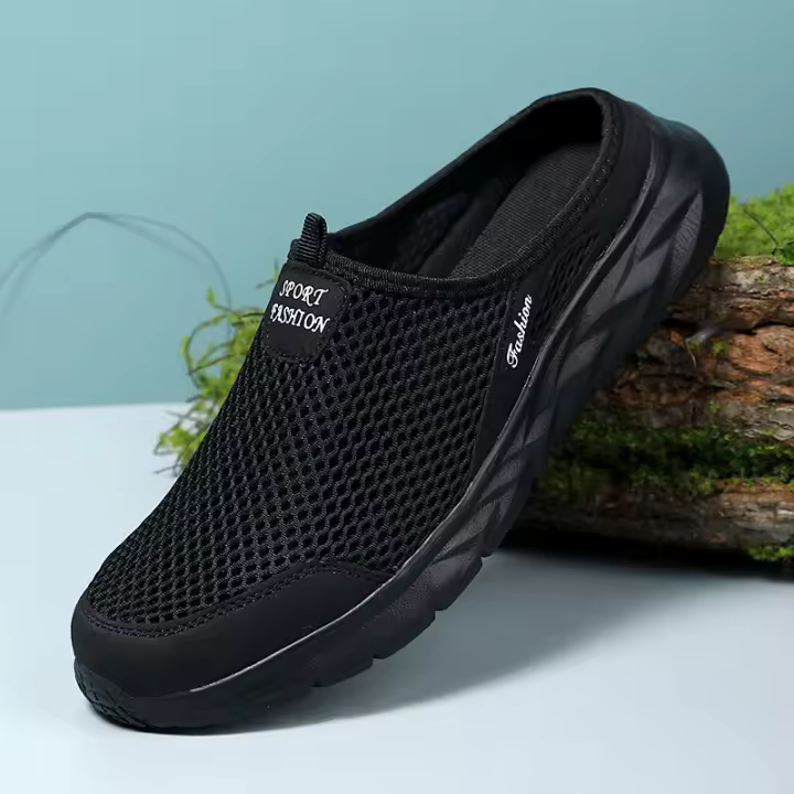 Nuevos Sandalias De Medio Tobillo Para Hombres Tenis De Malla Transpirable Zapatos De Playa Casuales Zapatillas De Verano De Lona Slip on Antideslizantes Tamaño True Fit - 1