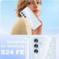 Funda De Teléfono Glitter Transparente Para Samsung Galaxy S24 FE S23 Ultra S22 plus S21 A16 A06 5G A55 A35 A25 A15 A54 Accesorios Ligeros De Cubierta Completa - details 4