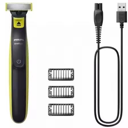 Cortabarbas Philips Oneblade QP2724/10/ con Batería/ 3 Accesorios - 1