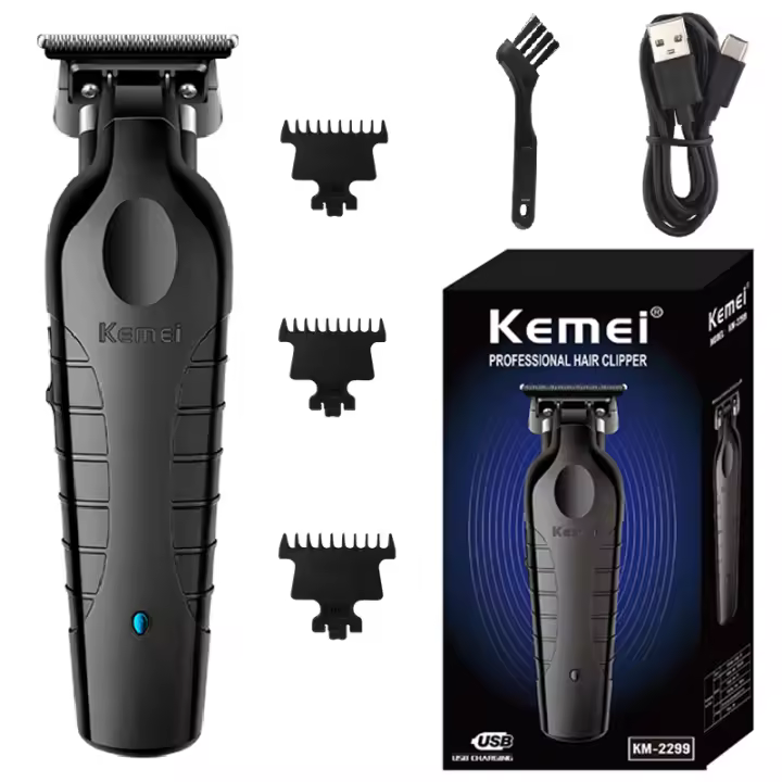 Kit Profesional De Pelacabelos Kemei Máquina De Corte Para Hombres Con Ajuste De Longitud Eléctrico KM-2299 KM-2026 KM-5083 - 1