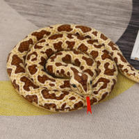 Juguete De Peluche Gran Serpiente Dorada 200cm Simulación De Python Largo Regalo Para Niños Decoración Del Hogar Material De Algodón Relleno De Poliéster - details 1