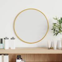 vidaXL Espejo de Pared Redondo Dorado Ø 30 cm Decoración Dormitorio Tocador Color Dorado,  Negro,  Plateado y mas - details 0