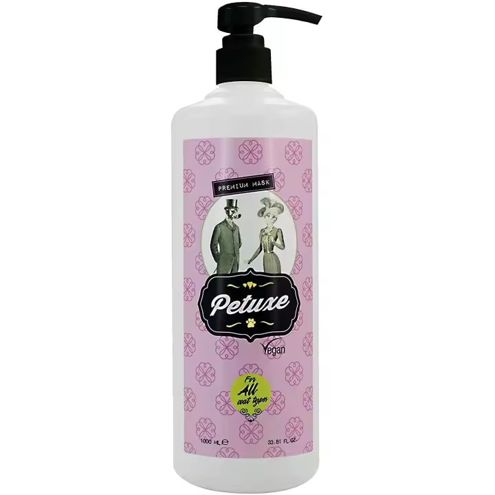 Mascarilla para Perros y Gatos  Petuxe para Mascotas. Mascarilla Vegana Perros. Mascarilla Gatos. Todas Las Razas. Todo Tipo de Pelo. Hidratación y Brillo. con Aloe Vera - 1