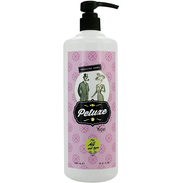 Mascarilla para Perros y Gatos  Petuxe para Mascotas. Mascarilla Vegana Perros. Mascarilla Gatos. Todas Las Razas. Todo Tipo de Pelo. Hidratación y Brillo. con Aloe Vera - 1