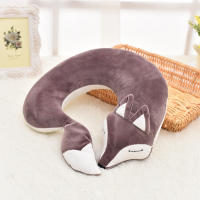 Cojín De Cuello En Forma De Zorro Lindo Y Cómodo De Algodón Suave Con Mascarilla Para Ojos Decorativo De Animal Estilo Wagon - details 10