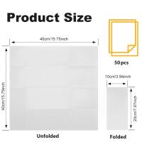 50Pcs Napkins De Sensación De Lino Desechables Con Bolsillo Para Cuchillo Y Tenedor Preflejados Como Servilletas De Tela Para Boda Y Fiesta - details 1