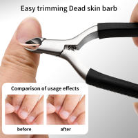 Tijeras De Cutícula De Silicona Con Mango Antideslizante Para Manicura Y Peluquería Herramienta De Acero Inoxidable Para Cortar Los Lados De Uñas - details 3