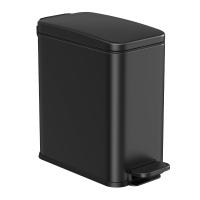 Cubo de Basura de 10 litros para Baño con Pedal - Compacto para Espacios Pequeños, Cierre Suave, Acero Inoxidable, Disponible en Blanco, Negro y Plata - details 7