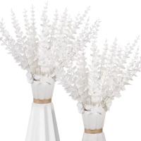 10PCS Hojas De Eucalipto Artificiales Para Decoración De Bodas Y Hogar Planta Artificial De Hojas Verde Uso En Exposiciones Y Exterior - details 3