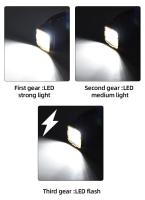 Linterna Solar LED Potente Portátil Con Luz De Trabajo COB Recargable USB 4 Modos De Iluminación Torcha Solar Para Exteriores - details 7