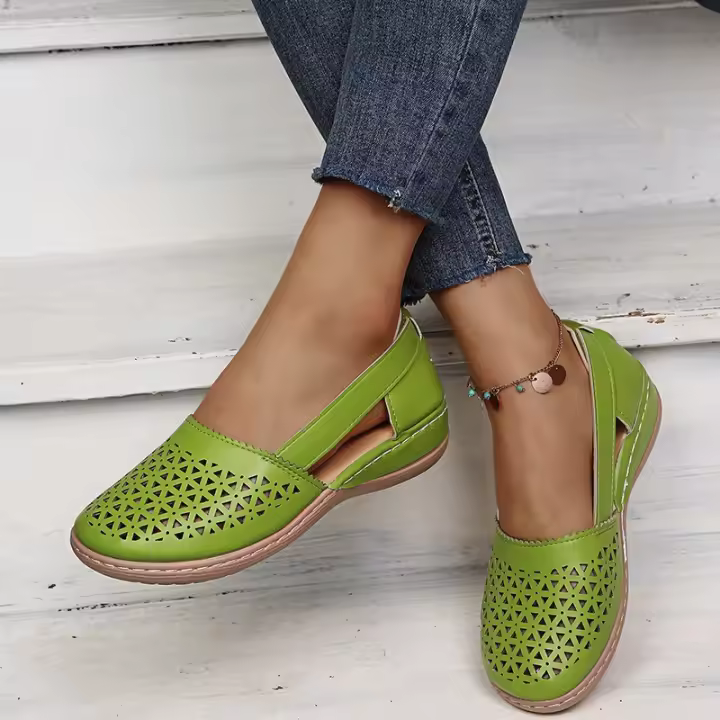 Sandalias De Verano Para Mujer Tobilleras Retro Con Botones Cómodas Mary Jane Talla Grande 43 Zapatos De PU Con Suela De Goma - 1