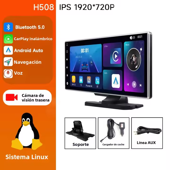 Nuevo JIUYIN 2024 Radio De Coche Universal 11.26 Pulgadas Con Navegación Multimedia Wireless CarPlay Apple Android Auto Reproductor De Música Espejo - 1
