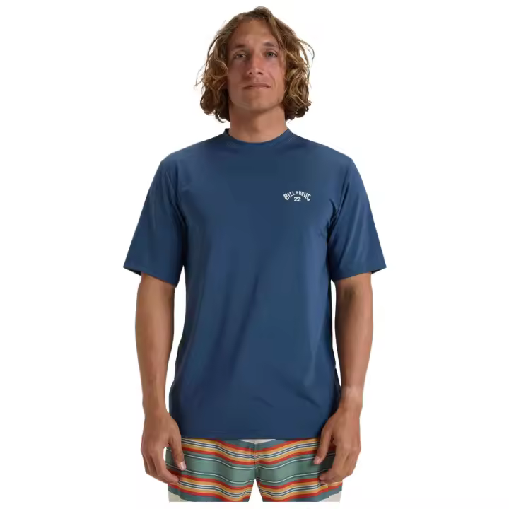 Camiseta de Manga Corta Billabong Arch Wave para hombre en color azul - 1