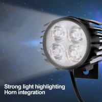 Luz Frontal De Bicicleta Eléctrica 36/48V Con Bocina 4pines 3pines Impermeable LED Para E-bike Accesorio De Bicicleta - details 7