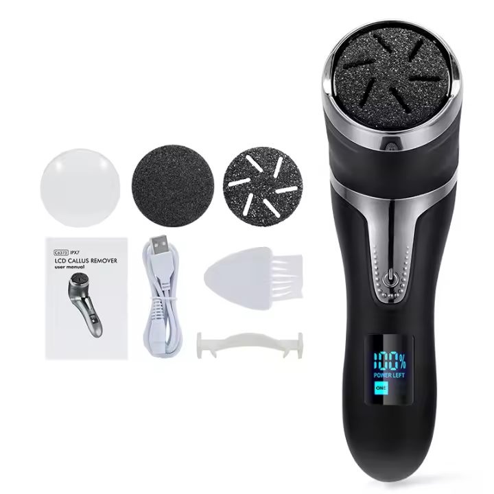 Lima Eléctrica para el cuidado de los pies, herramienta de pedicura para eliminar talones de Pierna, Piel Muerta agrietada Dura, removedor de callos, máquina de cuidado Limpio - 1