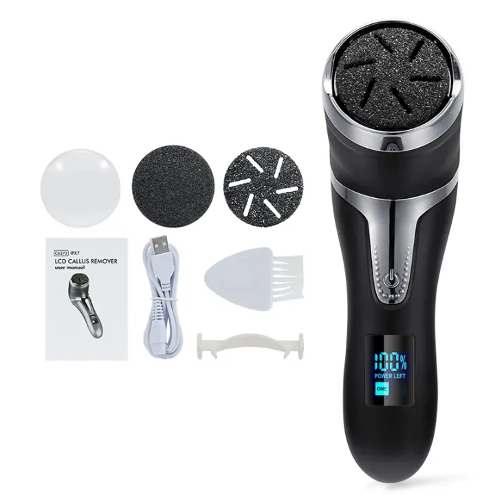 BIT Lima Eléctrica para el cuidado de los pies, herramienta de pedicura para eliminar talones de Pierna, Piel Muerta agrietada Dura, removedor de callos, máquina de cuidado Limpio - 1