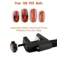 Kit De Práctica Para Artistas De Uñas Ultimate Mano Flexibles Y Realistas Con Dedos Ajustables Y Preciosos Archos Y Cortauñas - details 2