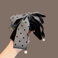 Pinza Para El Cabello Con Lazo Dulce 1 Pieza Estilo Coreano De La Puerta Este Polka Dot Para Mujeres Decorativa Para Cabellera Media Y Cola De Caballo - details 5
