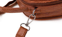 Bolso De Hombro Pequeño Para Mujer En Cuero PU Suave Vintage Moda Cruzado Bolso De Mano Para Teléfono Móvil Con Cierre De Cremallera - details 22