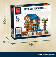 Bloques De Construcción De Ciudad Medieval Serie De Arquitectura Modelo Callejero Sets MOC De Casas Modulares Juguetes Para Niños - details 9