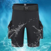 Shorts De Neopreno 3mm Para Buceo Shorts De Buceo Tech Unisex Con Cremallera D Y Agujero De Fuga Para Equipo De Buceo Accesorios De Surf Shorts De Cargo Para Hombres Y Mujeres - details 3