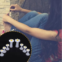 8 Pcs/Pack Separadores De Dedos De Pies En Forma De Margarita De Silicona Suave Para Pedicura Y Arte De Uñas Herramientas Para Espaciadores De Dedos De Pie - details 7