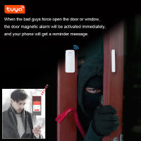 Sensor De Puerta Y Ventana WiFi Tuya Alarma De Seguridad Anti-Robo Compatible Con Alexa Y Google Assistant Detector De Intrusos - details 4