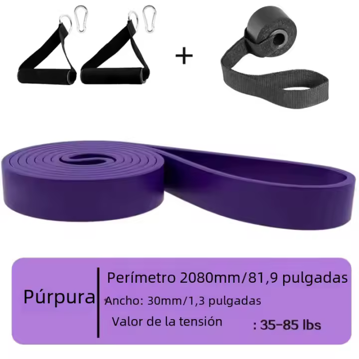 Bandas de Resistencia para ejercicio, Cintas elásticasde Goma para entrenamiento, equipo de Fitness para Gimnasio, expansor Unisex - 1