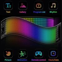 Panel De Pantalla LED Matriz De Pixeles Bluetooth APP Para Coche Tienda Hotel Bar Luz Nocturna Flexible Programable DIY - details 8