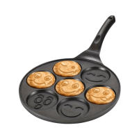 PANCAKES PAN 4 COPAS SARTén Antiadherente Para Desayuno Hamburguesa Huevo Pana Pans De Fondo Plano Fabricado Con Piedra Médica Y Aluminio Cocina - details 13