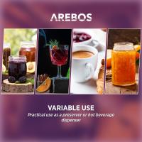 AREBOS Dispensador de Bebidas Calientes - 28 L - Hervidor de Agua Caliente - 1800 W - Rojo - details 28