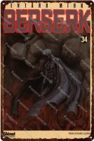 Póster De Anime Clásico Berserk Metal Tablero De Hierro Retro Para Decoración De Pared Hogar Y Bar Art Plates Subject Letter Unframed - details 5