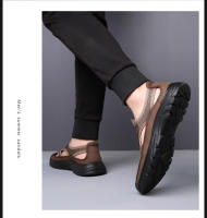 Sandalias Para Hombre Estilo Nuevo Slip-on Transpirables Con Suela Gruesa Y Ligera Zapatillas Casuales De Malla Sandalias Holgadas - details 15