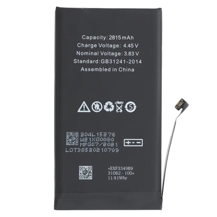 Batería de Repuesto Compatible para iPhone 12 / 12 Pro /  Capacidad 2815 mAh / Nueva Fabricación / Adhesivo Incluido - - 1