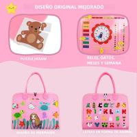 Tablero de Fieltro Educativo para Niños - Juguete DIY de Aprendizaje Temprano, Montessori, Tablero Ocupado para Bebés y Preescolar - details 7