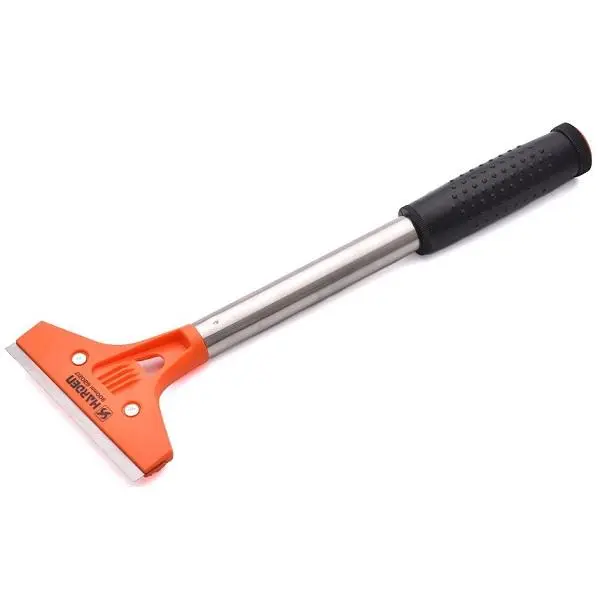 Rascador Aluminio Bricolage 300 mm - Rasqueta para Suelo y Cristales Rascador de Acero Inoxidable, con Cuchilla Robusta para un Uso Prolongado y Eficaz - Ideal para Limpieza Detallada - 1