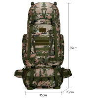 Bolsa De Viaje Táctica Para Hombres Bolsa De Escalada Y Senderismo Grande Deportes Al Aire Libre Bolsa Molle 90L Bolsa Rucksack - details 0