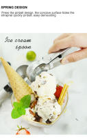 Cuchara De Hielo De Acero Inoxidable Para Helado Y Frutas Hueso De Sandía No Pegajoso Hacer Bolas De Hielo Máquina De Hielo De Hockey En Bicicleta Cuchara De Helado - details 9