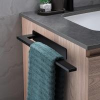 Negro mate, Toalla de baño montado en la pared, soporte para papel de cocina - details 2
