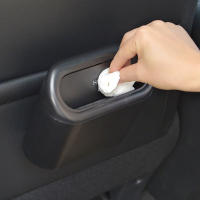 Caja De Almacenamiento Para Interior De Coche 1L Estuche De Basura Portátil Con Soporte De Clip Para Asiento Puerta Accesorios Automotrices ABS Cuadrado - details 3
