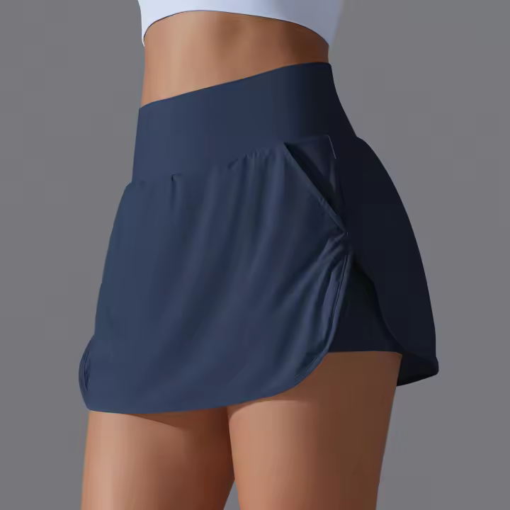 Falda De Yoga Deportiva Al Aire Libre Talla Alta Transpirable Ropa Deportiva Para Badminton Y Tenis Falda Deportiva Activa Fitness Corta Para Mujer - 1