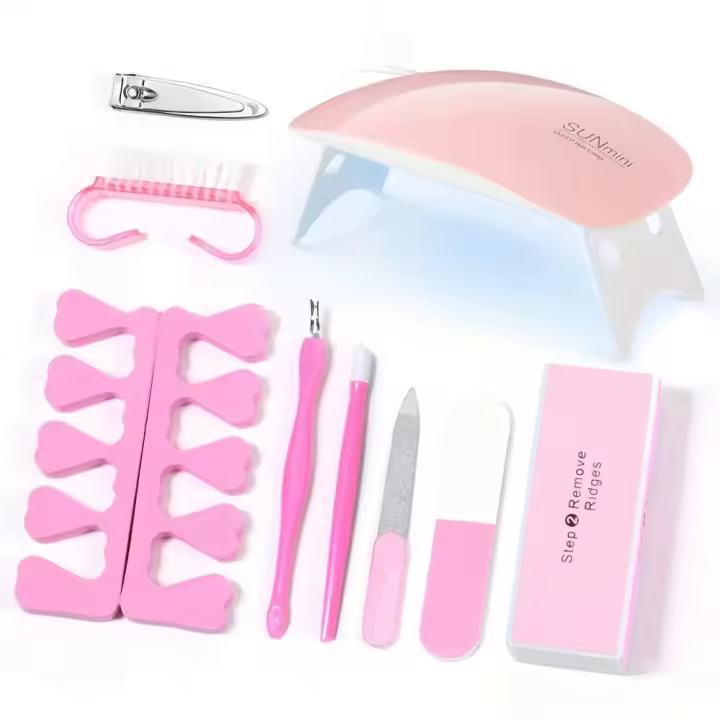 Kit Profesional De Esmeriladora Eléctrica USB Para Uñas Con Lámpara LED UV Y Secador De Manicura Gel Acrílico Set De Inicio - 1