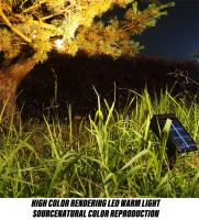 Spotlight Solar Para Jardín Luz De Pared De Jardín LED IP65 Impermeable Para Patio Calle Decoración De Paisaje Iluminación Automática - details 10