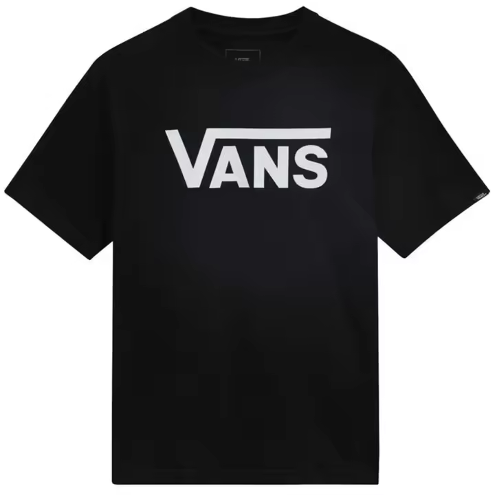 Camiseta de Manga Corta Vans Classic para niños unisex en color negro - 1