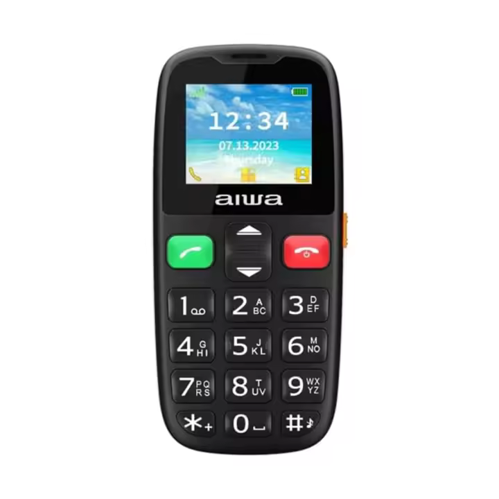 AIWA FPH-S100/4G Entrada del cargador de CA: 100-240 V ~ 50/60 Hz 0,3 A Salida del cargador de CA: 5 V 0,55 A 2,75 W Batería de litio extraíble (800 mAh) Pantalla LCD de 1,8" pulgadas Resolución: 128 X 160 Accesorios incluidos: batería, cable de carga USB - 1