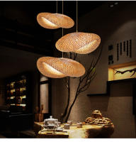 Lámpara Colgante De Bambú Pendentivo Luz De Techo Rattan Wicker Tejido a Mano Enredado Para Hogar Comedor Estilo Sudeste Asiático - details 29