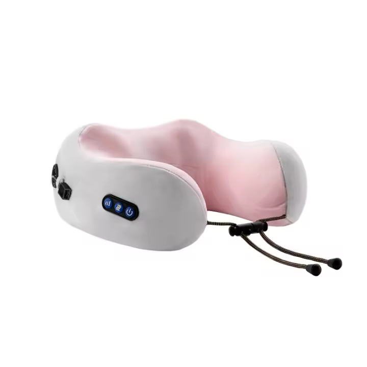 PORCHEDDU 1 masajeador de Cuello Eléctrico en forma de U just EVO, Batería de Lithium recargable portáthil, de masaje cervical hipoalérgico dispositivo, con almohada para el cuello con carga USB - 1