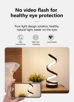 Lámpara Nocturna LED Simple Y Spiral 5V USB Para Mesa De Noche Con 3 Colores Decorativa Para Dormitorio Sala De Estar Oficina Y Estudio - details 3